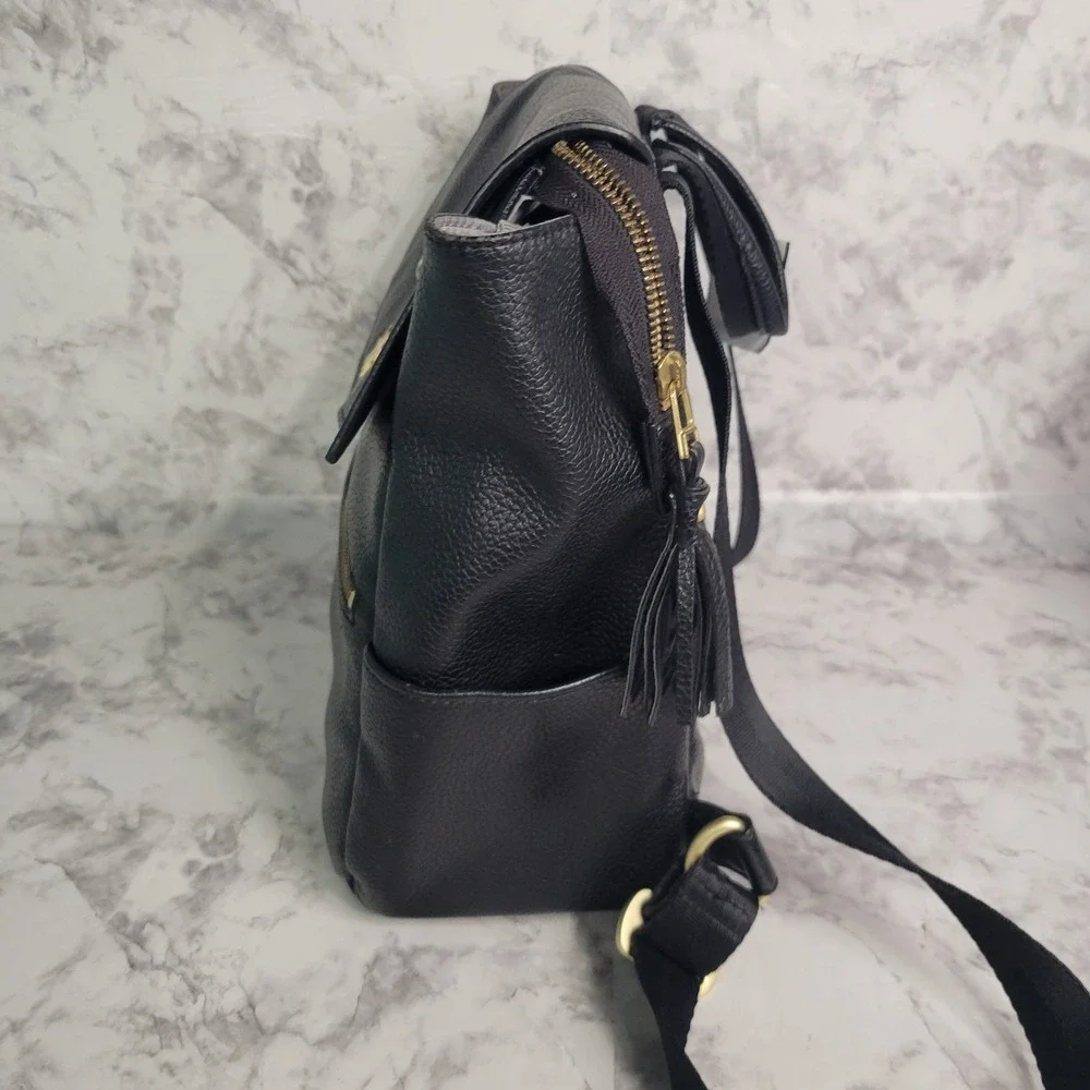 Butterscotch Classic Diaper Bag by‎ Freshly Picked Black Color Backpack